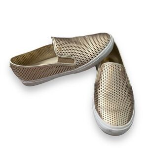 MICHAEL Michael Kors Gold Perforated Slip-On Sneaker | EUC Size 9